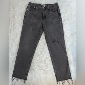 Madewell the Perfect Vintage Jean in Cosner Wash: Knee-Rip Edition